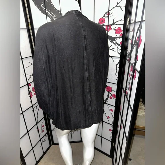 NWOT Black Mineral Wash Overpiece - Picture 2 of 2